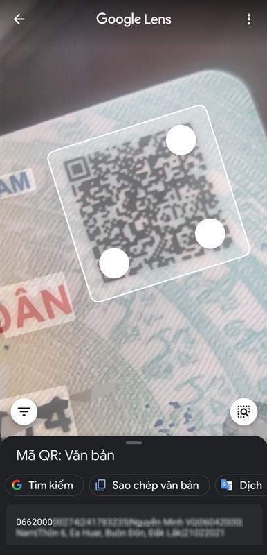 cách quét mã vạch trên căn cước công dân